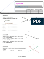 Evaluation 6ème Alignement Appartenance Les Segments