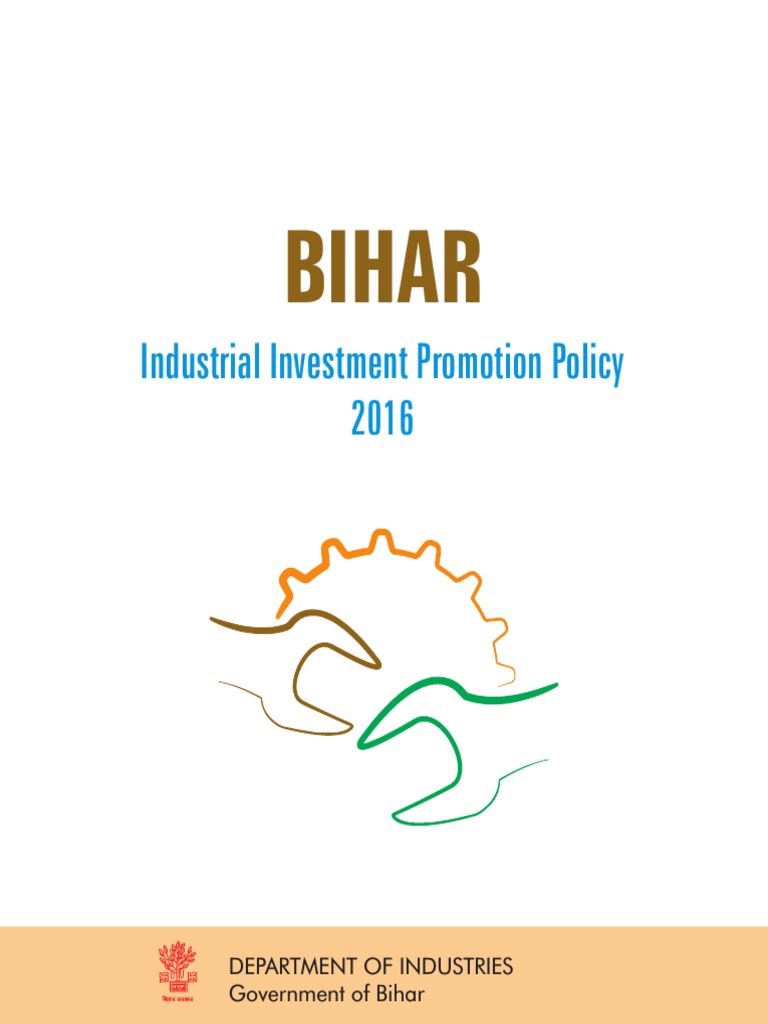 Bihar Industrial Investment Policy 2016 PDF