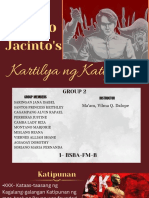 Emilio Jacinto's Kartilya ng Katipunan Code of Conduct