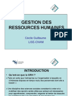 Gestion Des Ressources Humaines: Cécile Guillaume Lise-Cnam