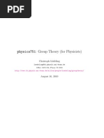 Group Theory For Physicists - Christoph Ludeling