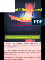 Thermal Effects Caused by Arc Welding