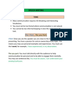 Speech Writing Planning (Argument)