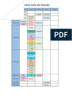 Horario Da Sala de Estudo 2022-2023