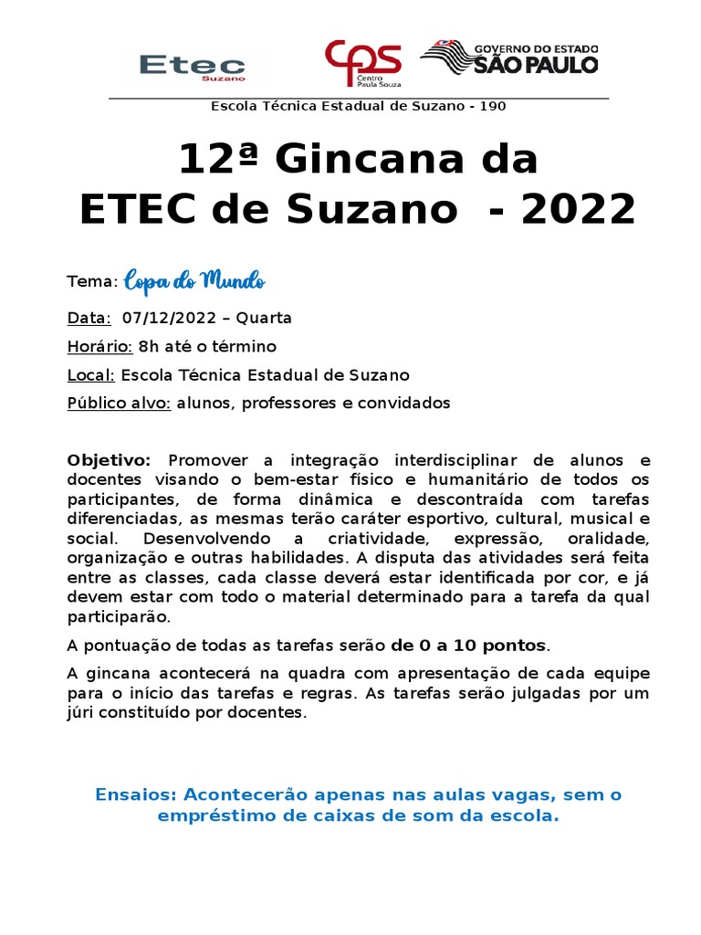 Gincana Ecociente será lançada no próximo sábado (17)