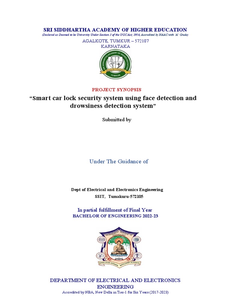 Real Time Smart Car Lock Security System Using Face Detection PDF