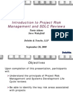 C31 - Intro To Project Risk Management