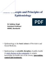 Basic Concepts and Principles of Epidemiology