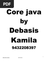 Core-Java Notes by DK