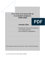 Los Costos de Transacción en La Economía Uruguaya (1986-2000)