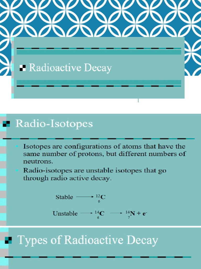 Radioactive Decay | PDF