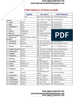 Governors and Chief Ministers of States in India