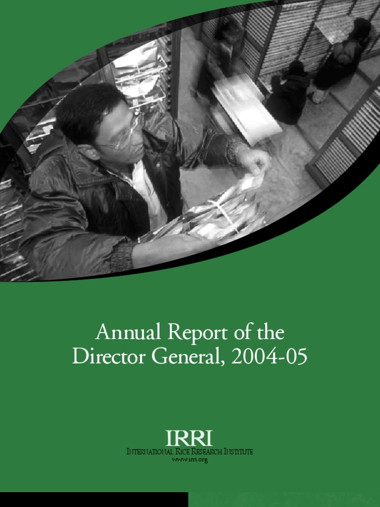 IRRI Annual Report 2004-2005 | PDF | International Rice Research ...
