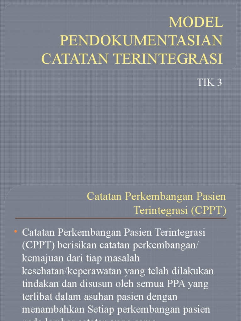 Pendokumentasian CPPT Terintegrasi | PDF | Sains & Matematika