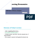 Rate of Return Analysis