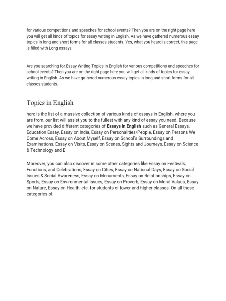 Topics A-Z English – All Things Topics Pdf – RERLCT