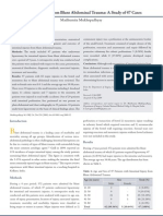 Intestinal Injury From Blunt Abdominal Trauma: A Study of 47 Cases