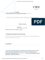 Aircraft Finance and Leasing in Germany - CMS Expert Guides