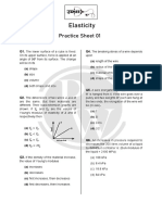 Elasticity - Practice Sheet
