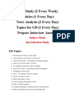 GD Topics & Case Study for Interview Prep