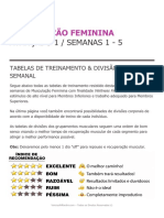 CONTEUDO GRATUITO F SEMANAS 1 A 5 AVANÇADO 1 FEMININO TABELA COMPLETA