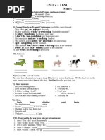 PROJECT EXPLORE 2. Test Unit 2 | PDF