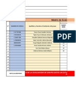 Matriz de Evaluación