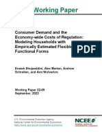 Consumer Demand and The Economy-Wide Costs of Regulation: Modeling Households With Empirically Estimated Flexible Functional Forms