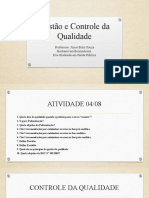 AULA 3 - Gestão e Controle Da Qualidade