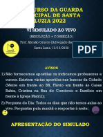 Simulado VI - Guarda Municipal Santa Luzia 2022