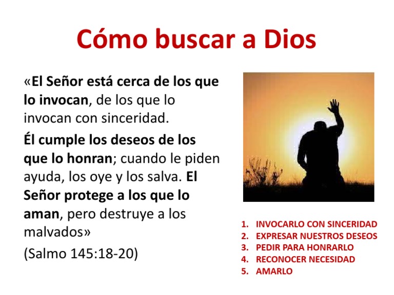 Cómo Buscar a Dios PDF