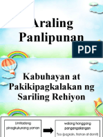 Araling Panlipunan....