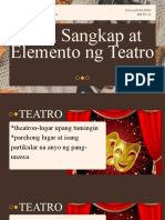 Mga Sangkap at Elemento NG Teatro