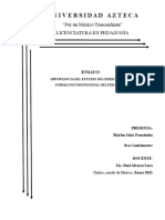 Importancia Del Estudio Del Derecho en La Formacion Profesional Del Pedagogo