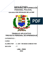 Esquema de Proyecto Personal de Aprendizaje