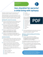 Parent Checklist