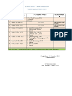 Jadwal Piket Libur SMTR I 2022-2023