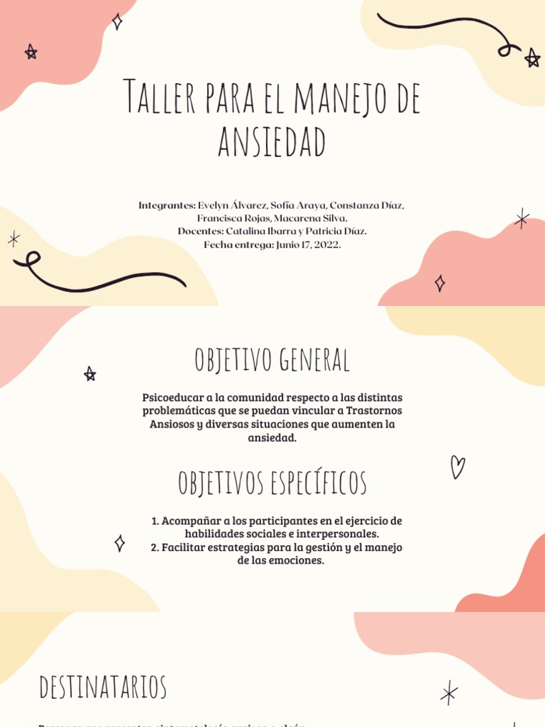 Taller para El Manejo de Ansiedad | PDF