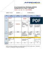 Planificacion de Actividades Semana Treinta y Seis