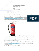 Css What Are The Fire Extinguisher Colours