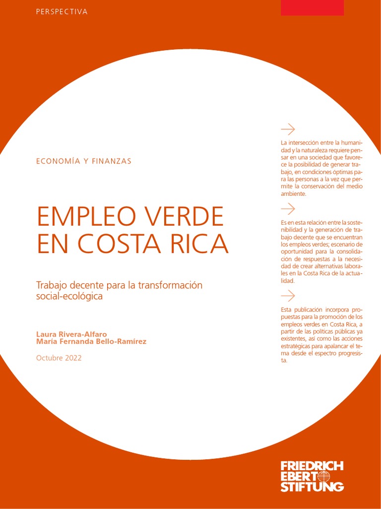 Empleo Verde y Trabajo Decente en Costa Rica | PDF | Sustentabilidad ...