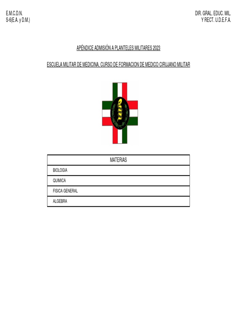 Emm Cso Form M C 2023 | PDF | Química | Biología