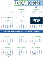 Calendario 2021 - Casur