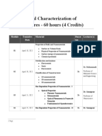 Nanotechnology Courses - Timetable-Course 2