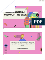 Sociological To Psychological View of Self - Handouts