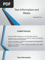 Text Information and Media