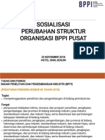 BPPI - Sosialisasi Perubahan Struktur Organisasi BPPI Pusat