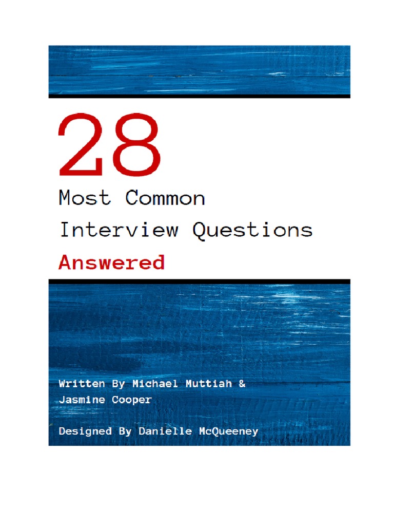 28 Most Common Questions Answered PDF Motivation Motivational(03)