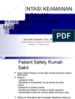 Implementasi Food Safety - Penyimpanan