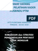 Kebijakan PTM Pembekalan Posbindu